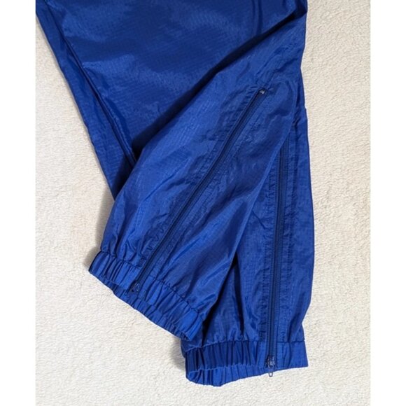 SIERRA SPORT Track Pants Mens Size L Blue Side Ankle Zip Pockets Drawstring - Picture 8 of 8
